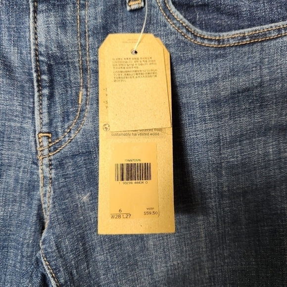 Levis Womens Boyfriend Hypersoft Lightly Distressed Cuffed Jeans-Sz 28x27 (NWT) - Picture 5 of 11